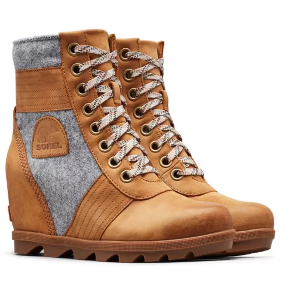 Sorel Lexie Wedge Casual Boots, size 10
